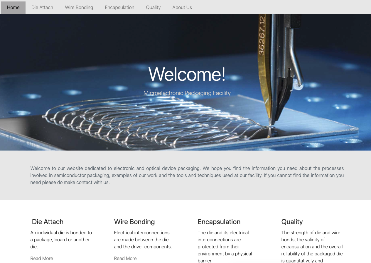 advanced packaging facility website